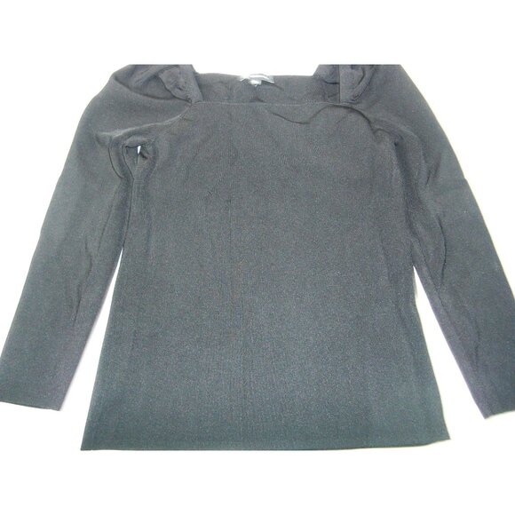 INC International Concepts Blouse Women's Size XL Black Long Sleeves - Picture 1 of 5